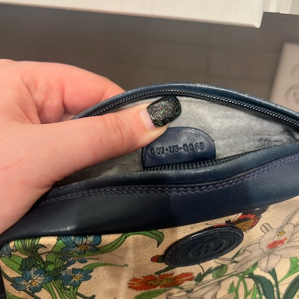 Gucci Vintage Small Flower Pattern Canvas Shoulder bag japan exclusive - Picture 9 of 10